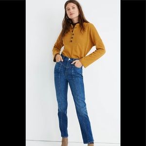 Madewell Classic Straight Jean Seamed Edition Bandry Wash EUC